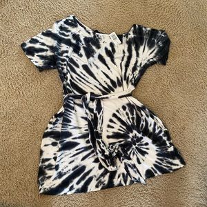 TORRID Black Tie Dye Off The Shoulder Dress Size 3